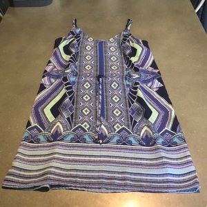 Mercer & Madison Blue & Green Patterned Tank Dress